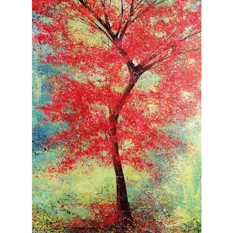 The Red Tree Greetings Card