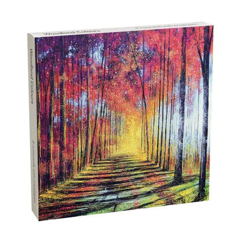 Woodland Colours Square Notecard Wallet 8 Cards