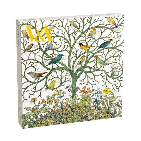 Vosey Birds Square Notecard Wallet 8 Cards