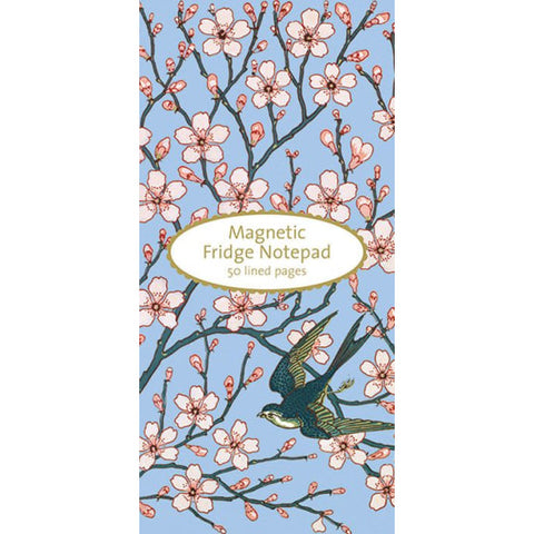 Almond Blossom and Swallow Magnetic Notepad