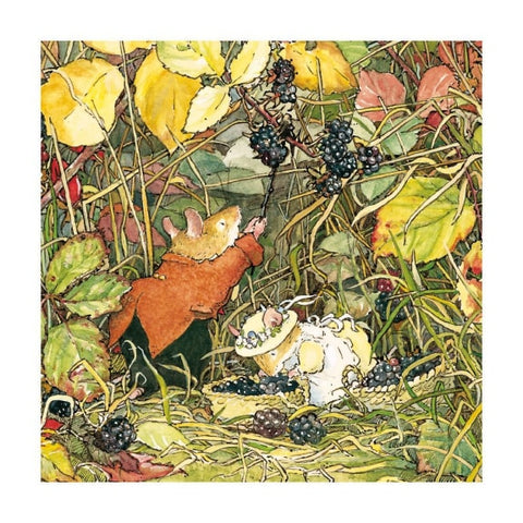 Blackberry Pickings Greetings Card