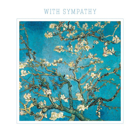 Almond Branches in Bloom Sympathy Greetings Card