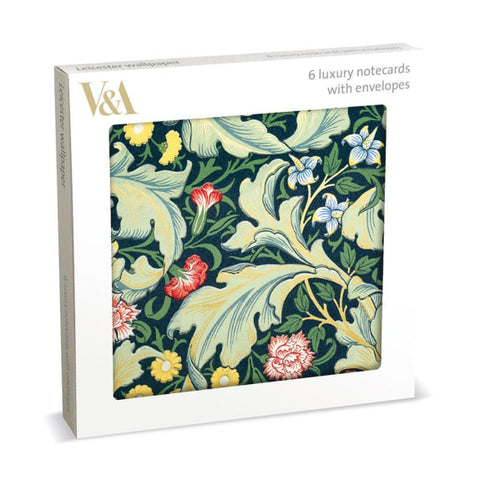 Leicester Wallpaper Luxury Square Notecards 6 Cards