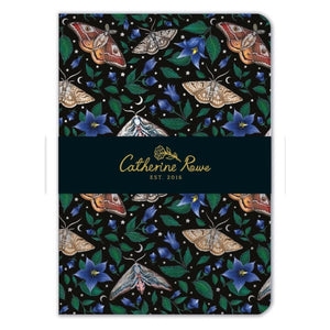 Moon Moths Lined Luxury Notebook A5