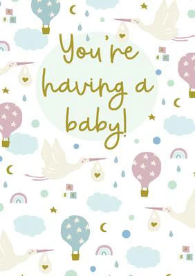 You're Having a Baby! Greetings Card