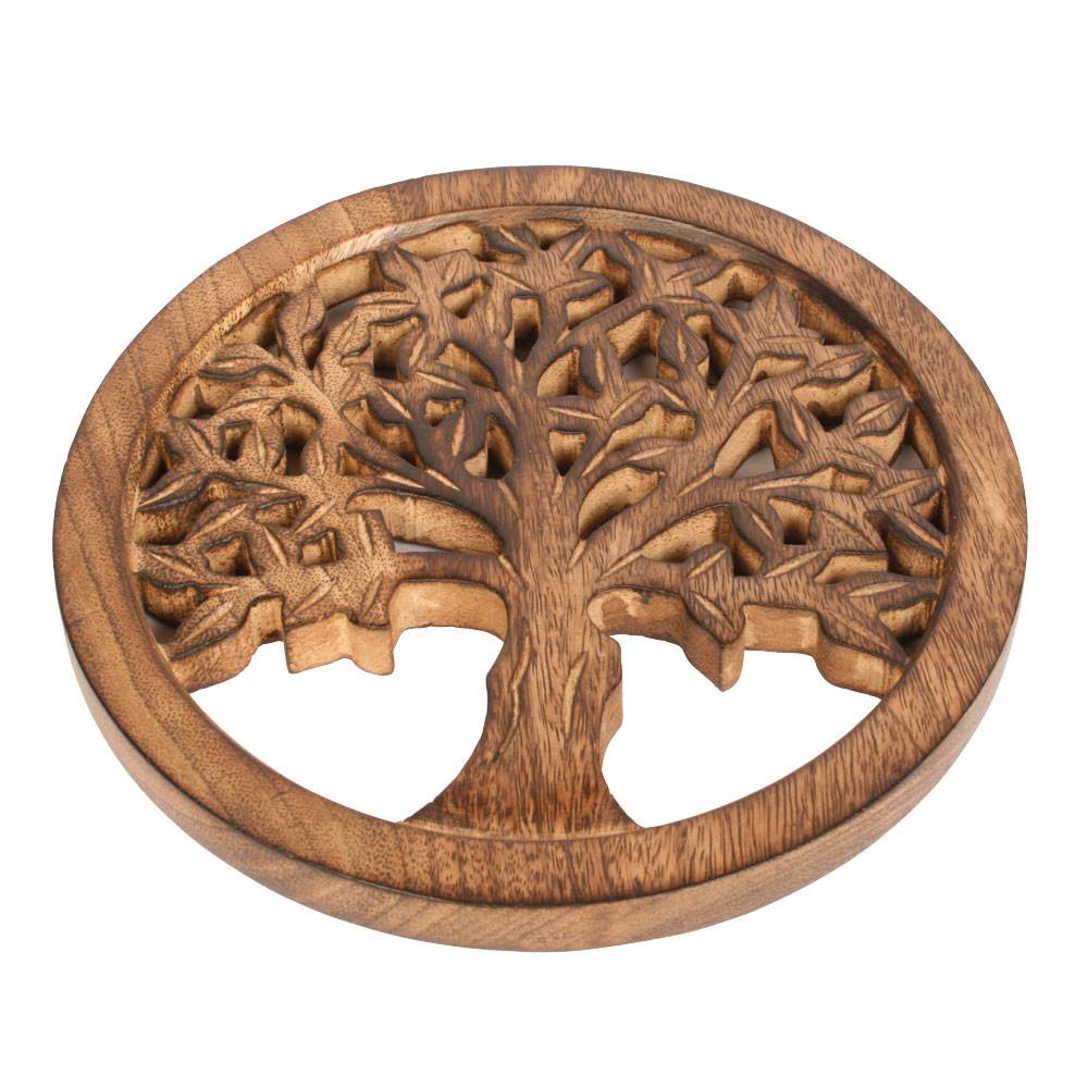 Wooden 3D Tree Trivet