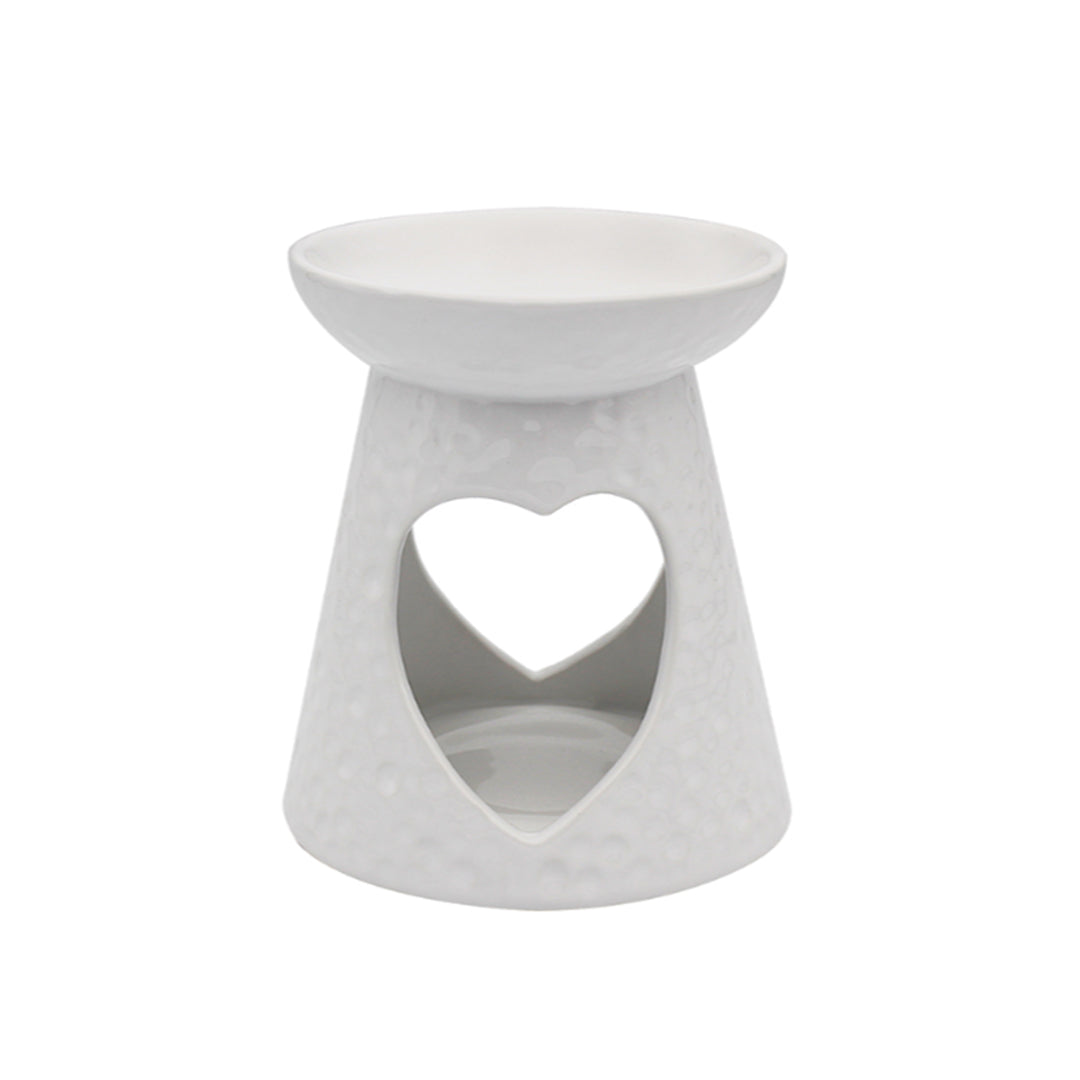 White Heart Wax Oil Burner