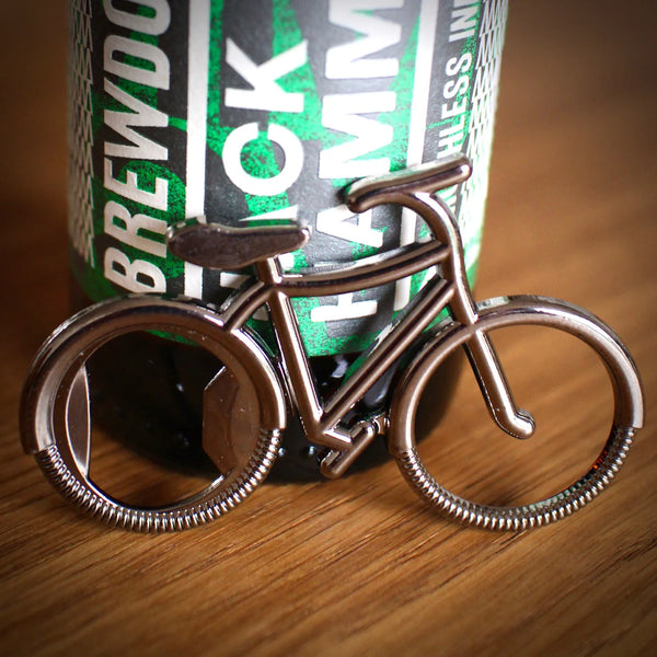 Drink Beer Stainless Steel Bike Bottle Opener