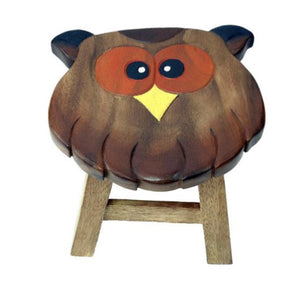 Owl Wooden Stool