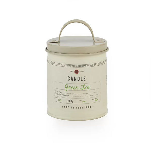 Large Green Tea Soy Candle in a Tin 280g