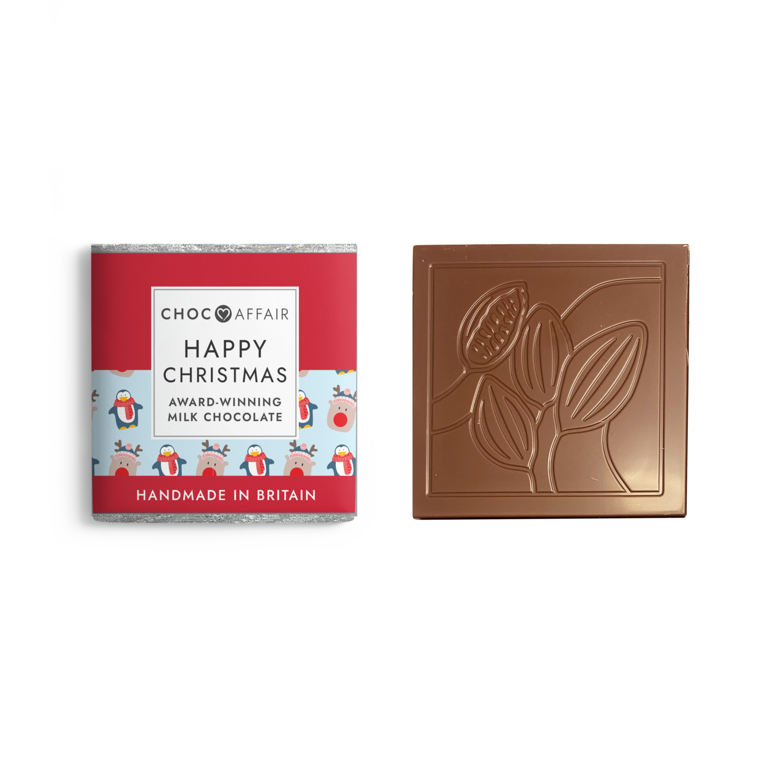 Happy Christmas Milk Chocolate Bar