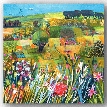 Blue Skies Greetings Card