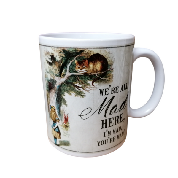 Alice In Wonderland We're All Mad Mug