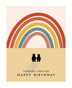 Friends Forever Happy Birthday Greetings Card