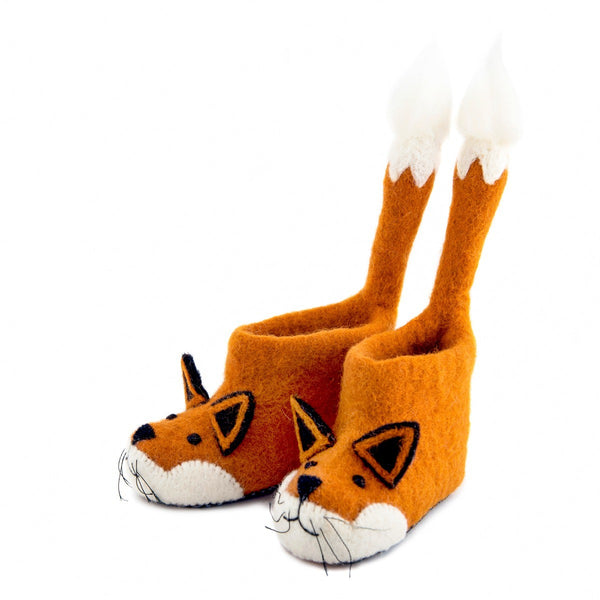 Adult Finlay Fox Felt Slippers