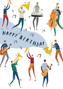 Happy Birthday Musicians Greetings Card