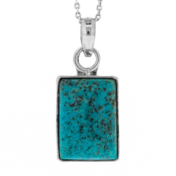 Nova Silver Turquoise Rectangle Pendant