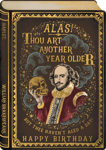 Alas Thou Art Birthday Card