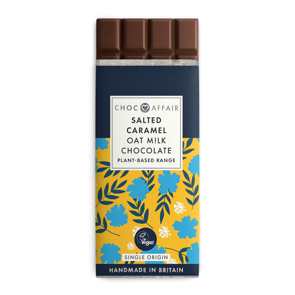 Salted Caramel Oat Milk Chocolate Bar – Olive and Myrtle