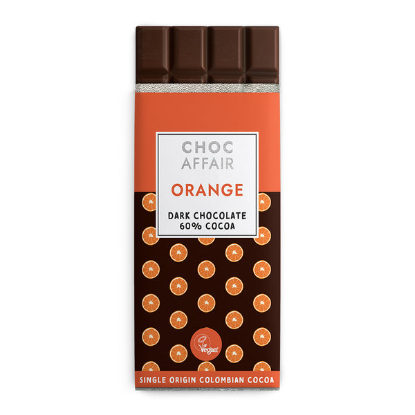 Orange Dark Chocolate Bar Vegan 90g