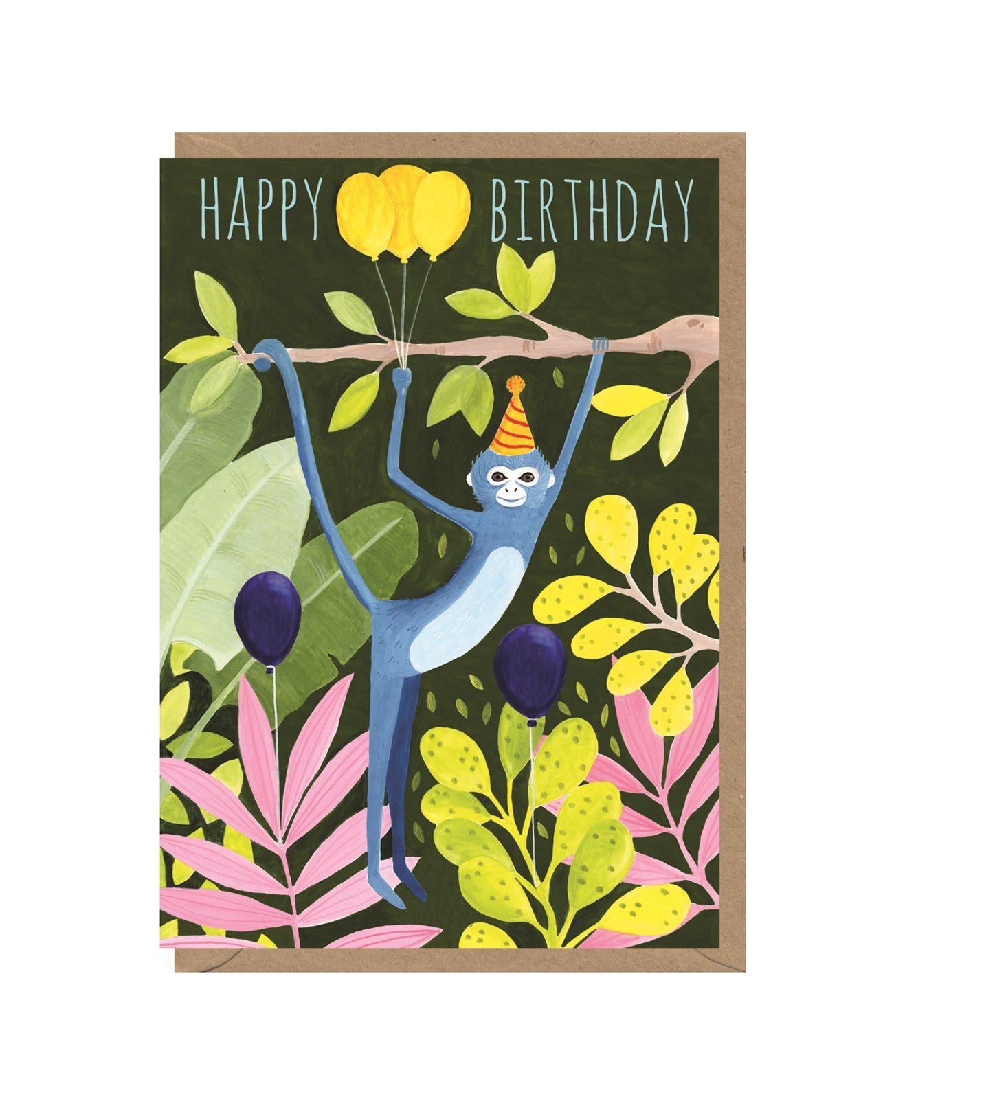 Happy Birthday Monkey Card