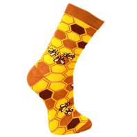 Medium Save Our Bees Bamboo Socks, Uk Size 3-7, Fair Trade, Code SOBM