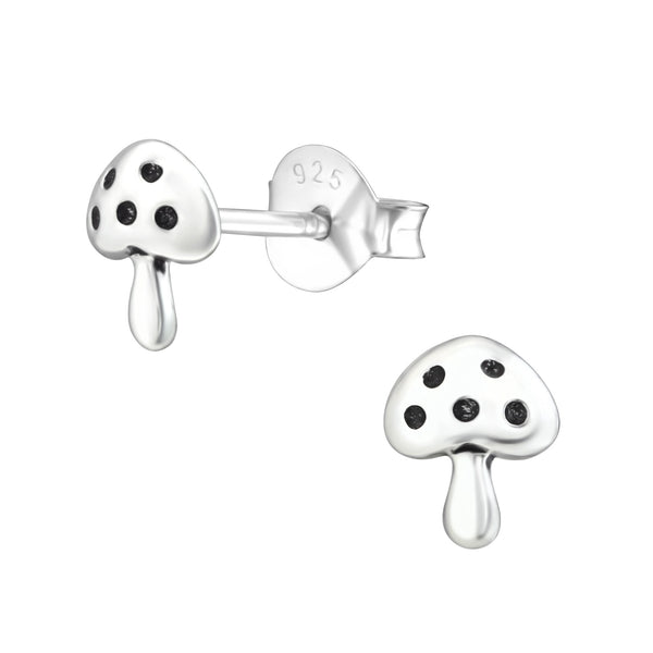 Toadstool Sterling Silver Stud Earrings