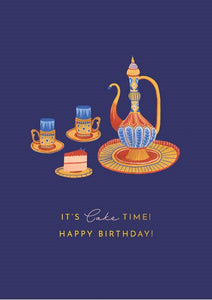 It's Cake Time Birthday Greetings Card