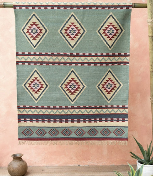 Alanya Kilim Handloom Indian Rug 120 x 180cm